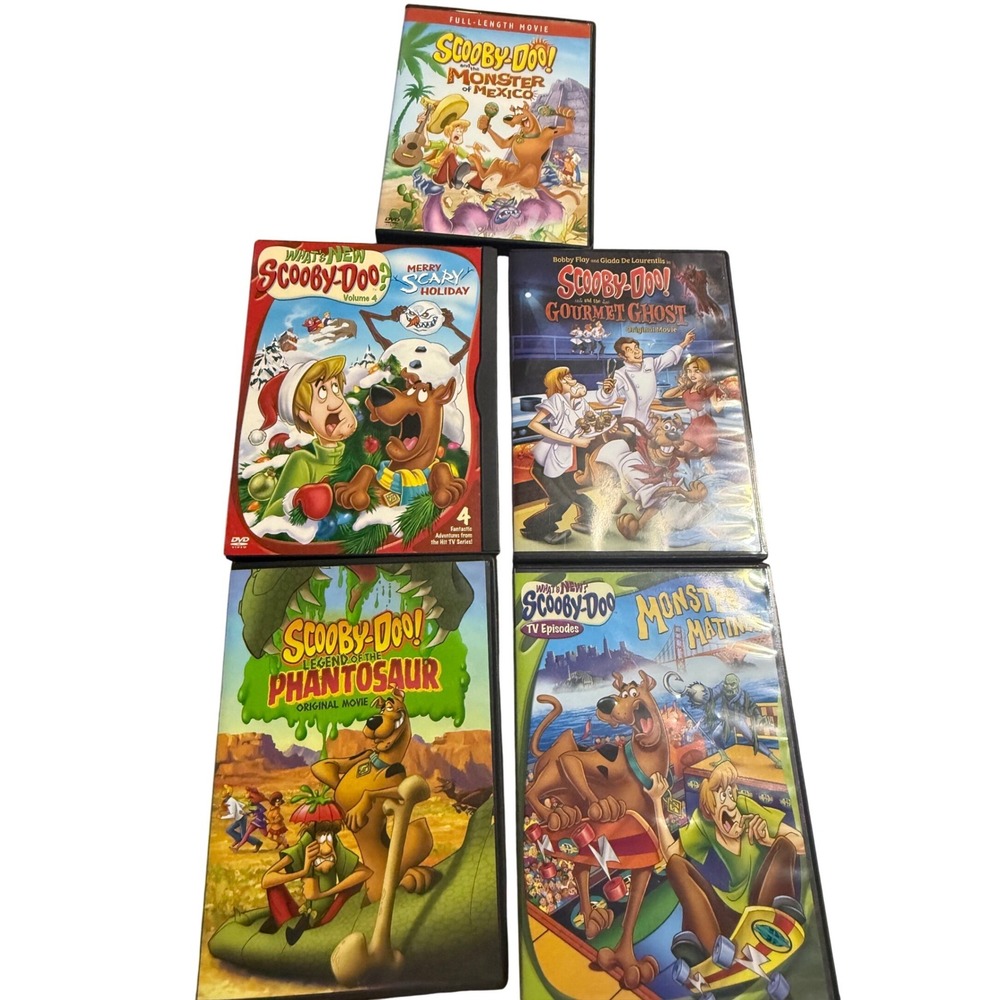 Scooby-Doo‎ DVD Lot Gourmet Ghost Legend of Phantosaur Monster Matinee 3 Movies